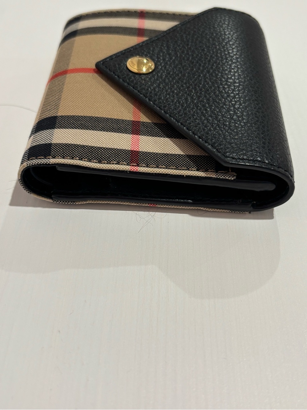 Burberry Compact Wallet Trifold Wallet Women Accessory Original Collection 🖤EUC - Picture 6 of 15